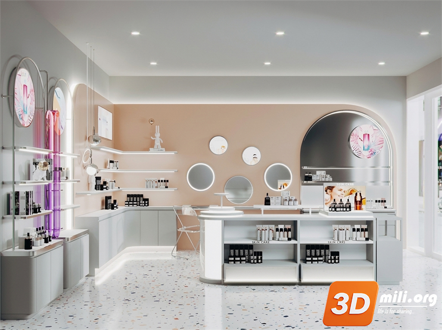 Cosmetic Store Skp Files 